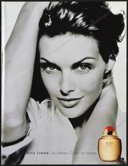 Aura Loewe Perfume 1996 Print Ad - Heather Stewart-Whyte