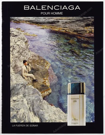 Balenciaga pour Homme Perfume 1991 Print Ad