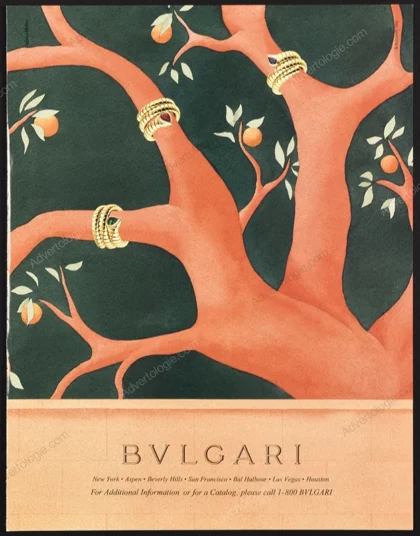 Bulgari Jewelry 1994 Print Ad