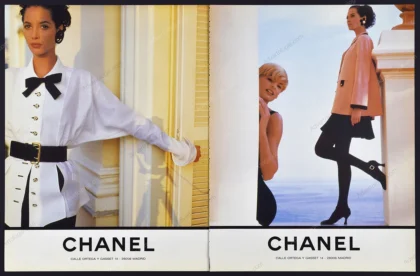 Chanel 1991 Print Ad - Linda Evangelista, Christy Turlington