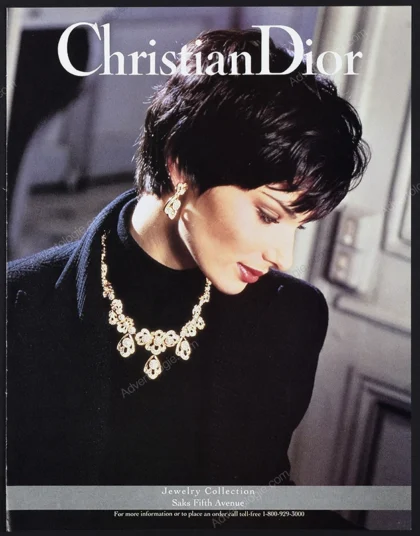 Christian Dior Jewelry 1994 Print Ad - Anneliese Seubert