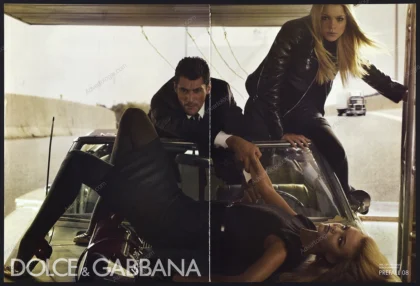 Dolce & Gabbana 2008 Print Ad - Jessica Stam, Caroline Trentini, David Gandy