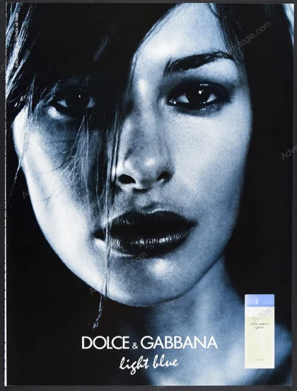 Dolce & Gabbana Light Blue Perfume 2001 Print Ad - Terry Richardson