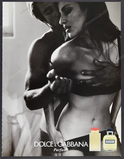 Dolce & Gabbana Perfume 2001 Print Ad - Fernanda Tavares