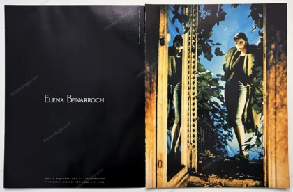 Elena Benarroch Furs 1988 Print Ad - Javier Vallhonrat