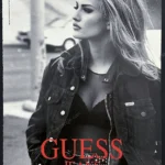 Guess 1991 2-Page Print Ad - Karen Mulder, Ellen von Unwerth