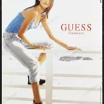 Guess Footwear 2000 Print Ad - Alessandra Ambrosio