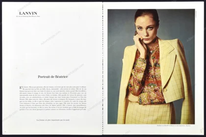 Lanvin 1977 Print Ad - Richard Avedon
