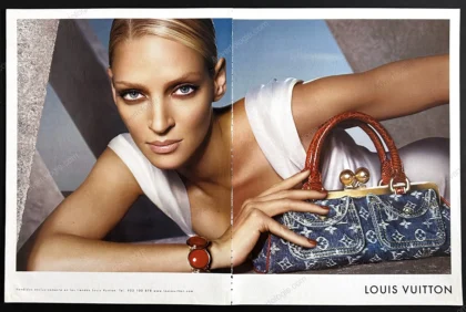 Louis Vuitton 2005 Print Ad - Uma Thurman