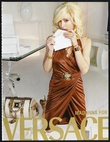 Versace 2005 Print Ad - Madonna, Mario Testino