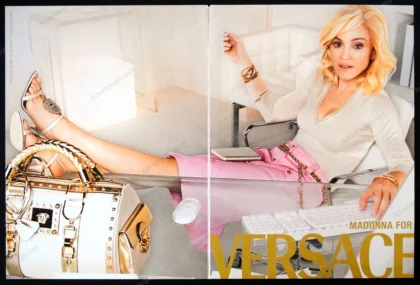 Versace 2005 Print Ad - Madonna, Mario Testino