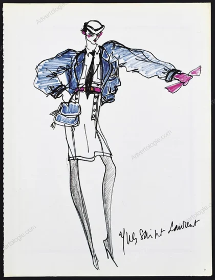 Yves Saint Laurent Rive Gauche 1979 14-Page Advertorial - Francois Lamy