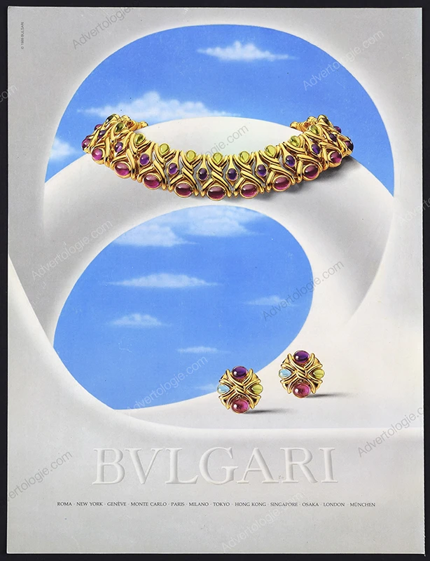 Bulgari Jewelry 1989 Print Ad