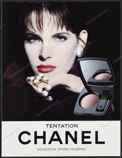 Chanel Cosmetics 1989 Print Ad - Lisa Crosby