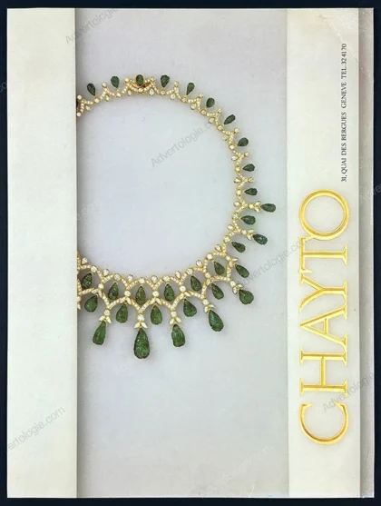 Chayto Jewelry 1984 Print Ad