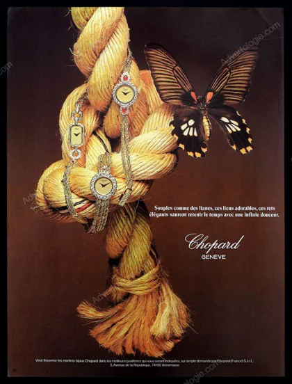 Chopard Watches 1979 Print Ad