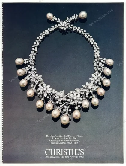 Christie's Auction House 1984 Print Ad - Necklace by Alexander Reza