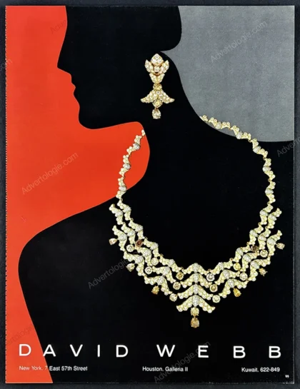 David Webb Jewelry 1984 Print Ad