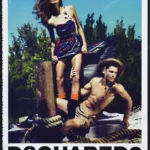 Dsquared2 2010 Print Ad - Daria Werbowy, Mert & Marcus