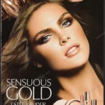 Estée Lauder Sensuous Gold Cosmetics 2009 Print Ad - Hilary Rhoda