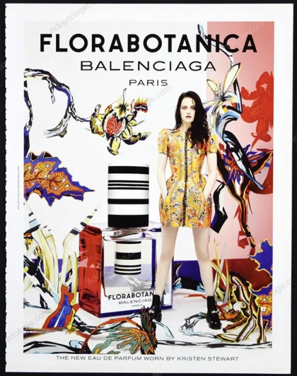 Florabotanica Balenciaga Perfume 2013 Print Ad - Kirsten Stewart