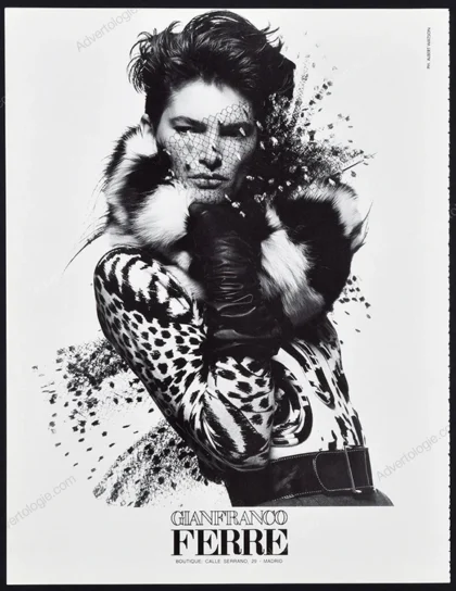 Gianfranco Ferré 1989 Print Ad - Lynne Koester, Albert Watson