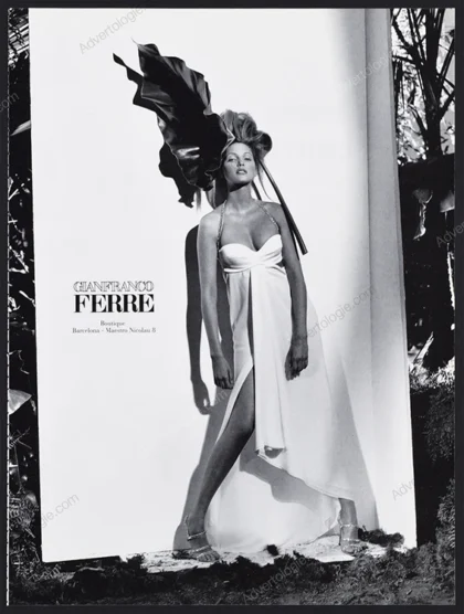 Gianfranco Ferré 1992 Print Ad - Nadja Auermann, Herb Ritts