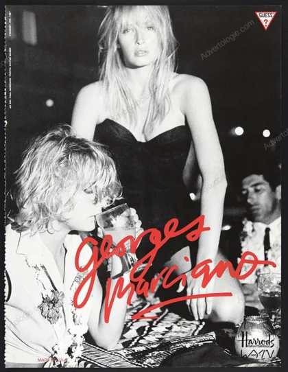 Guess Georges Marciano 1987 Print Ad - Estelle Lefébure