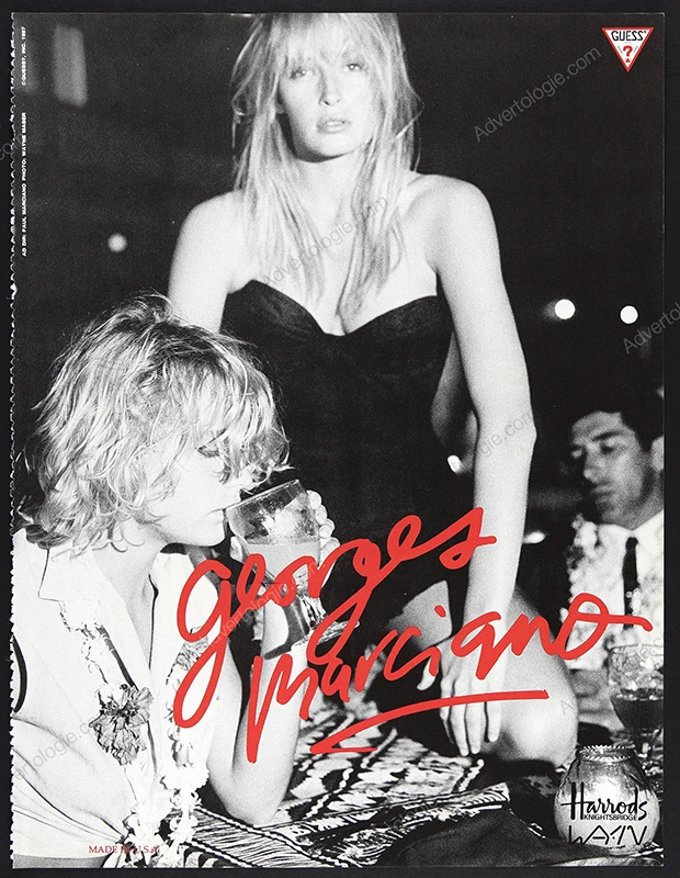 Guess Georges Marciano 1987 Print Ad - Estelle Lefébure