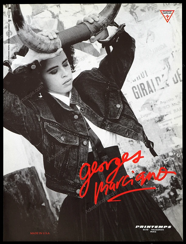 Guess Georges Marciano 1988 Print Ad - Carré Otis