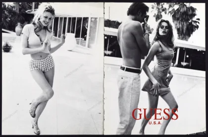 Guess 1995 Print Ad - Larissa Bondarenko