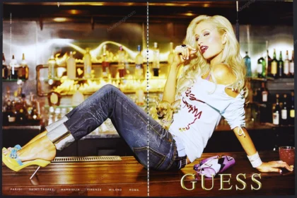 Guess 2004 Print Ad - Paris Hilton, Ellen von Unwerth