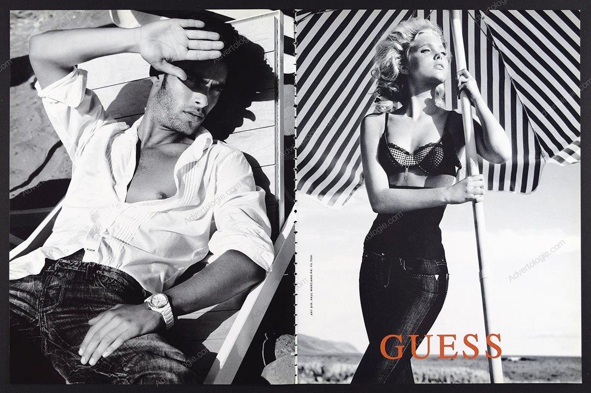 Guess 2007 Print Ad - Elsa Hosk, Jon Kortajarena
