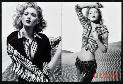 Guess 2007 4-Page Print Ad - Elsa Hosk