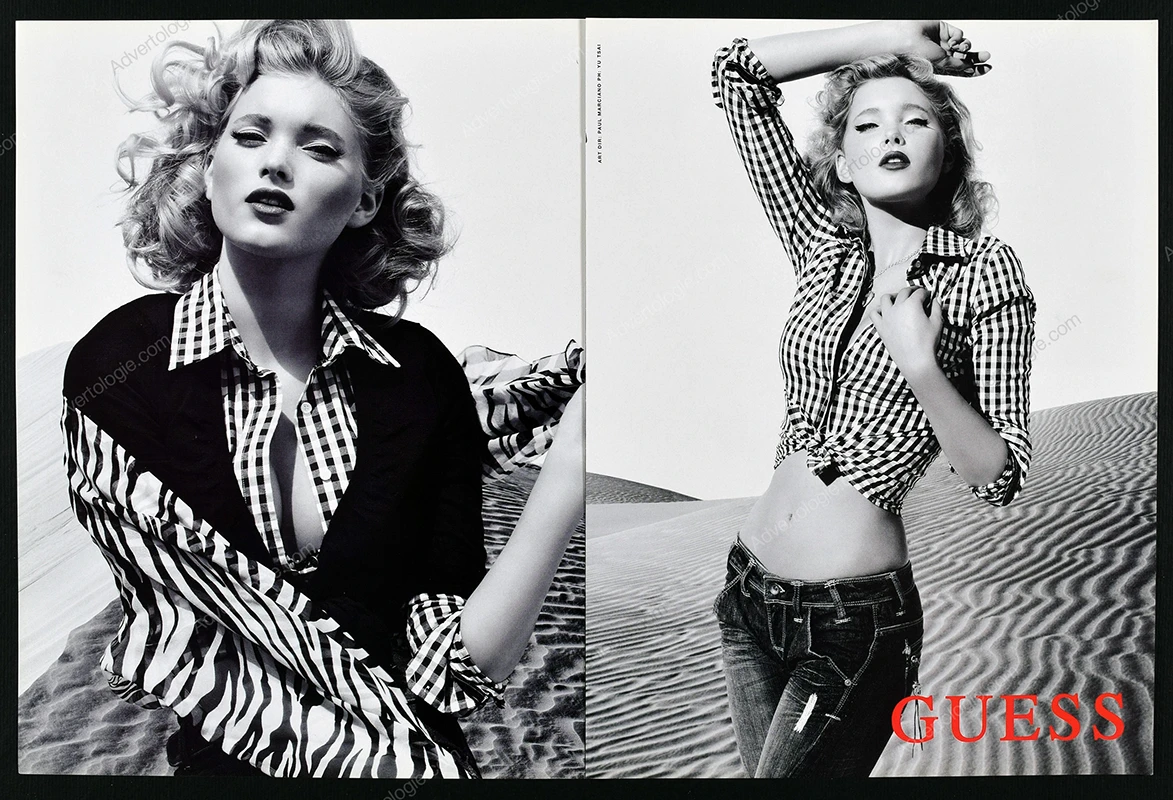 Guess 2007 4-Page Print Ad - Elsa Hosk