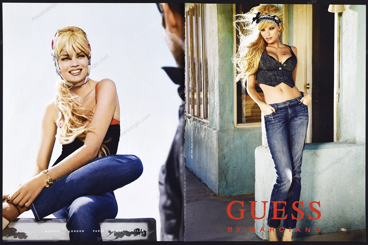 Guess by Marciano 2008 Print Ad - Franziska Frank, Bryan Adams