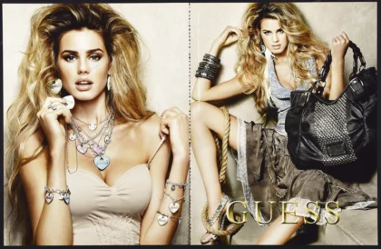 Guess Accessories 2010 Print Ad - Vanessa Hessler