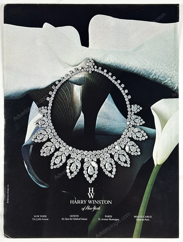 Harry Winston Jewelry 1984 Print Ad