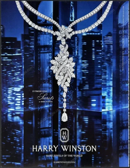 Harry Winston Jewelry 2015 Print Ad - "Secrets Collection"