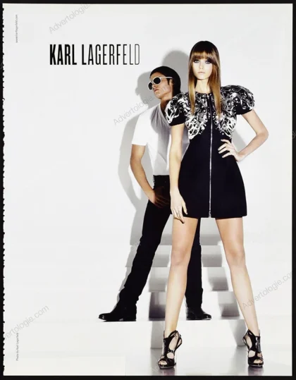 Karl Lagerfeld 2010 Print Ad - Abbey Lee Kershaw