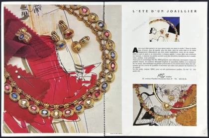 Kinz Jewelry 1984 Print Ad