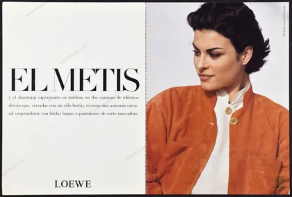 Loewe 1993 Print Ad - Magali Amadei, Peter Lindbergh