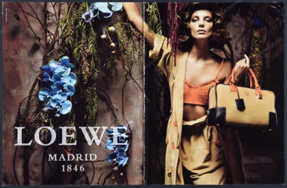 Loewe 2010 Print Ad - Daria Werbowy