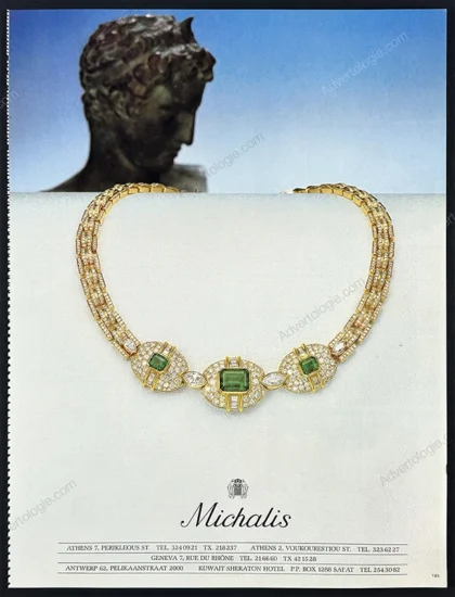 Michalis Jewelry 1984 Print Ad