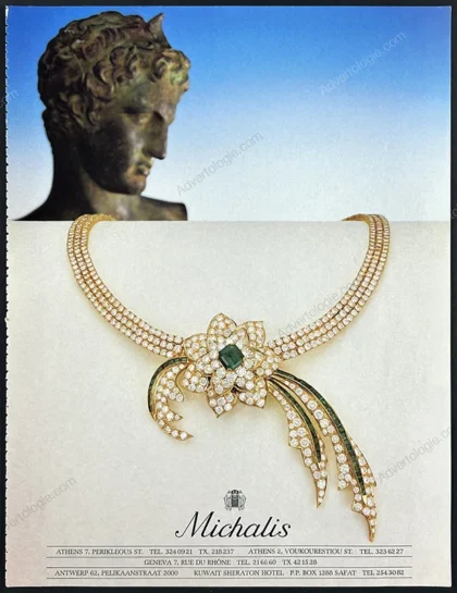 Michalis Jewelry 1987 Print Ad