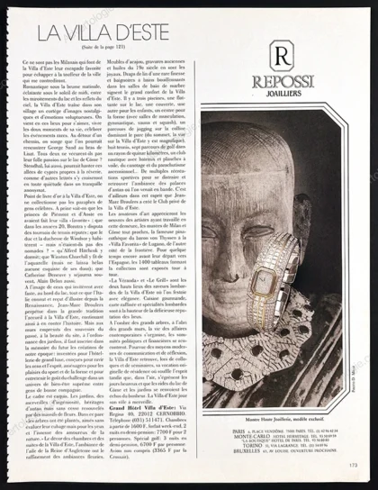 Repossi Jewelry 1989 2-Page Print Ad page 1