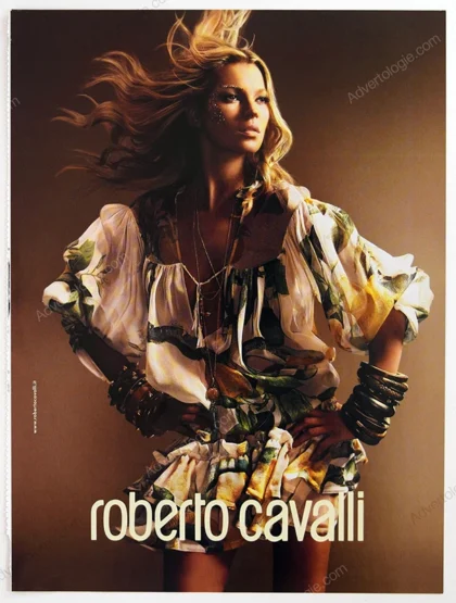 Roberto Cavalli 2005 8-Page Print Ad - Kate Moss, Mert & Marcus