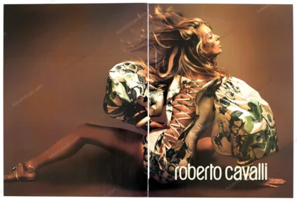 Roberto Cavalli 2005 8-Page Print Ad - Kate Moss, Mert & Marcus
