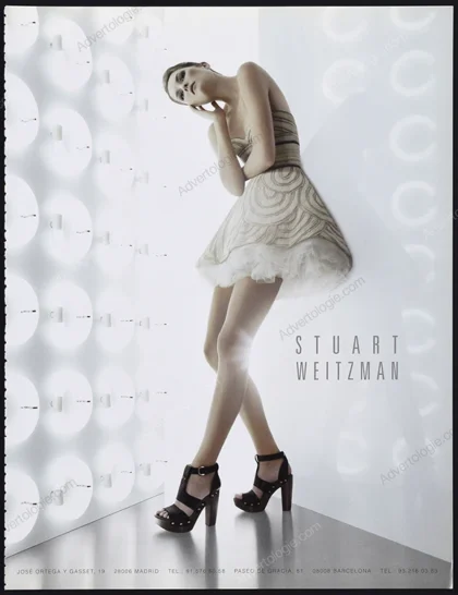 Stuart Weitzman Shoes 2010 Print Ad - Solange Wilvert