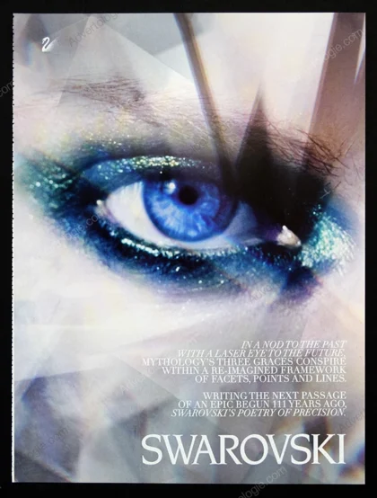 Swarovski Jewelry 2006 4-Page Print Ad - Guinevere Van Seenus